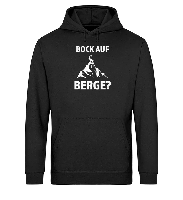 Bock auf Berge - Unisex Organic Hoodie Hoodie with Lining Warm Insulated