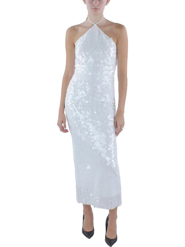 Womens Paillettes Sequined Cocktail And Party Dress Lace Sexy Club