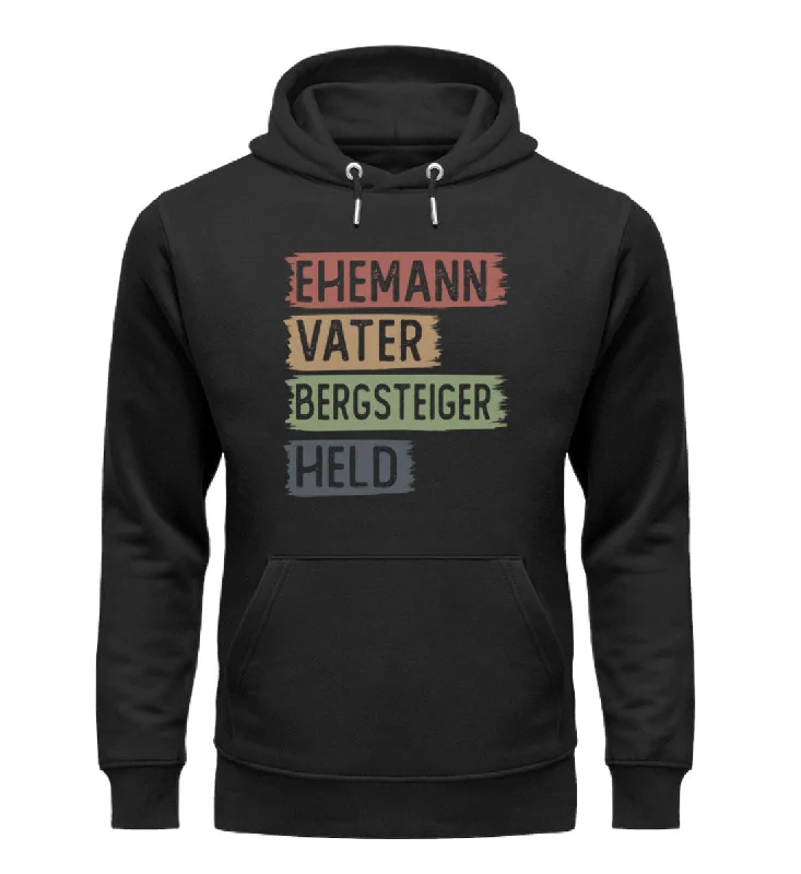 Ehemann, Vater, Bergsteiger, Held - Unisex Premium Organic Hoodie Hoodie Sweatshirt Pullover