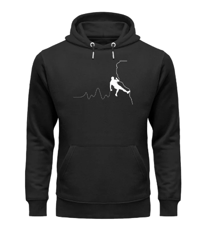 Herzschlag Bergsteiger - Unisex Premium Organic Hoodie Hoodie with Button Classic Timeless Herzschlag Bergsteiger - Unisex Premium Organic Hoodie Hoodie with Button Classic Timeless