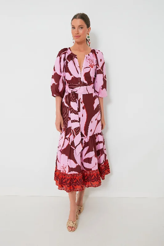 Pink Palm Lyles Dress Tunics Office stylish