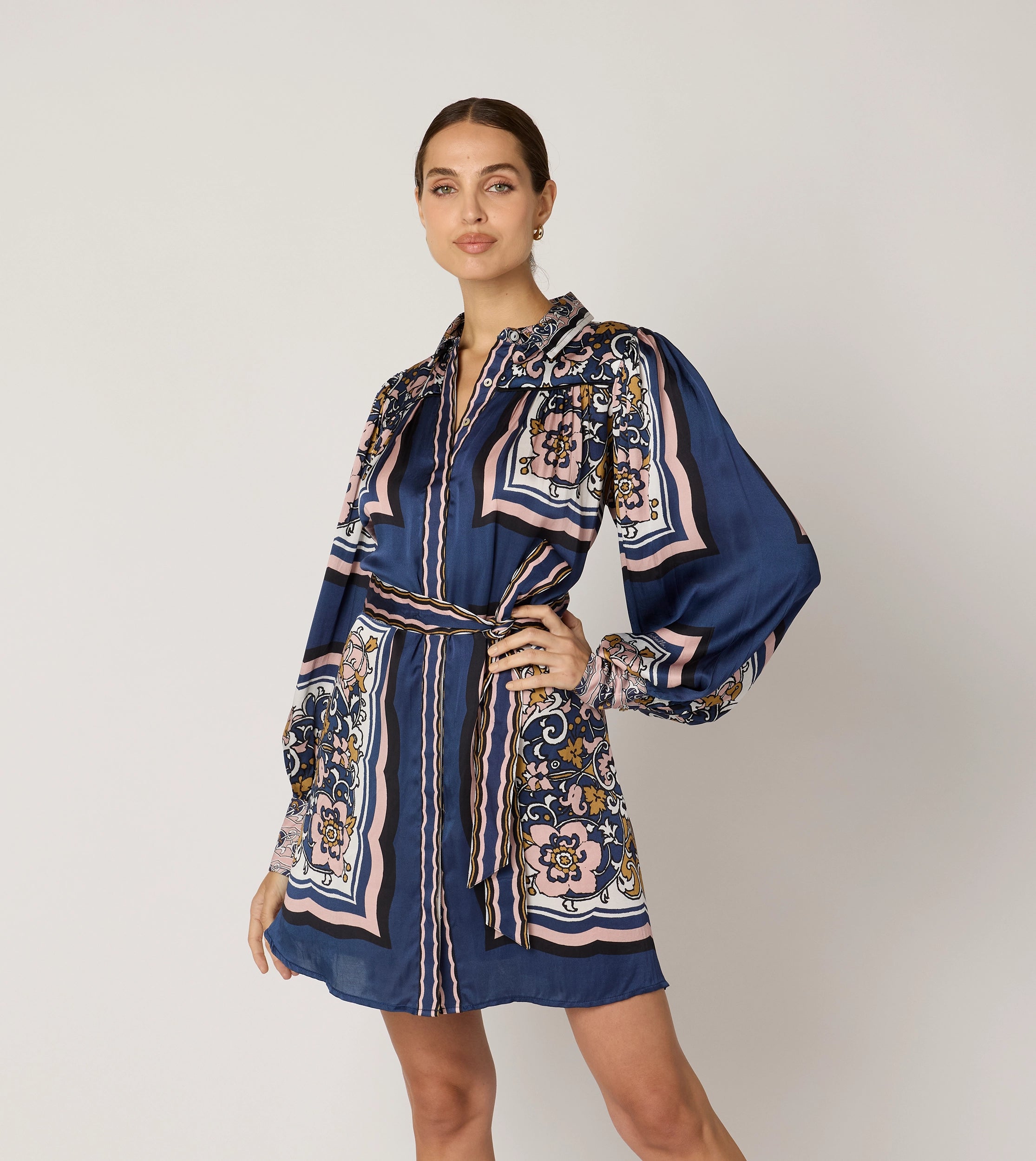 Charisma Mini Dress | Floral Anise Trendy Off-Shoulder Dress Mini