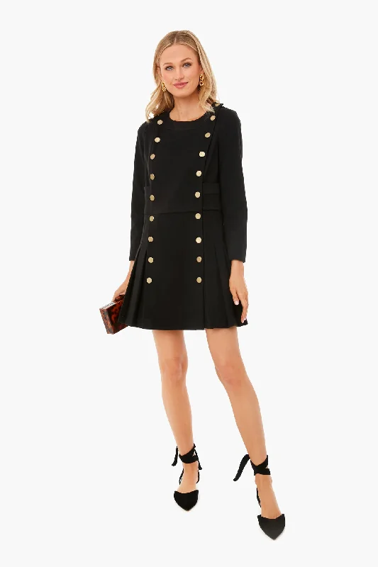 Black Whitney Dress sweetheart Neckline Romantic