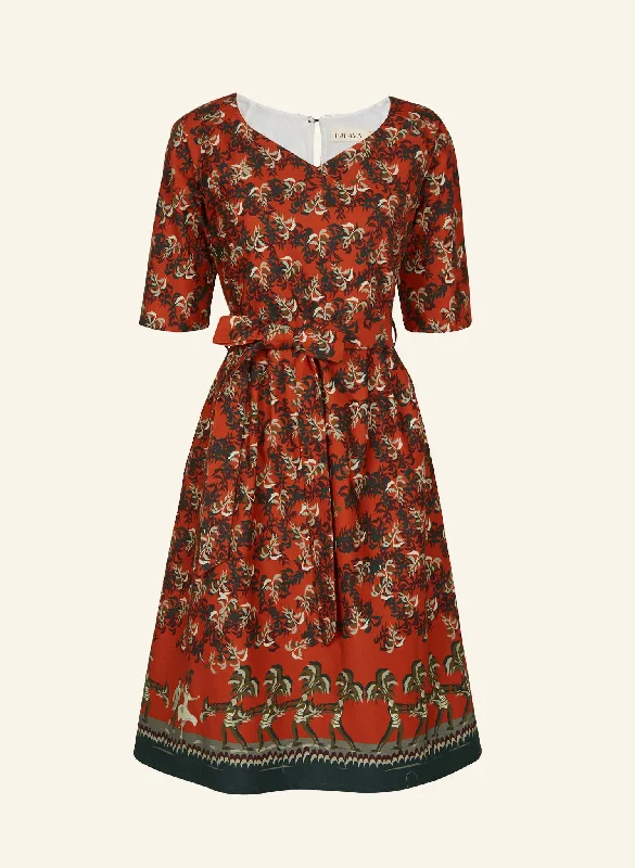 Evelyn Dress - Rust Cabaret Tunics Business professional