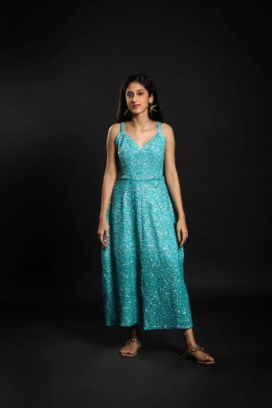 Embroidered Ombre Zephyr Dress Tunics Formal black