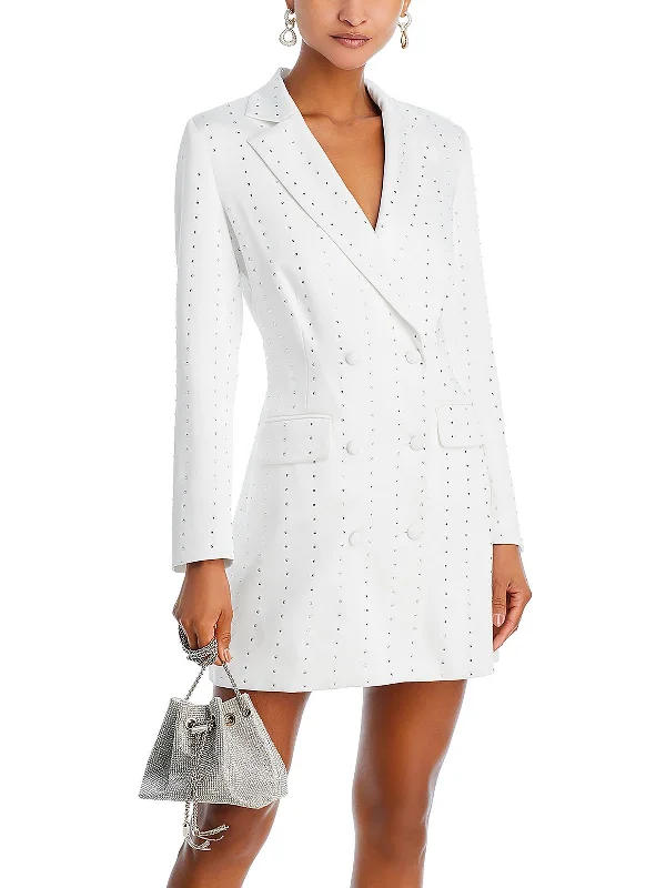 Womens Embellished Mini Cocktail And Party Dress Tunics Spring floral