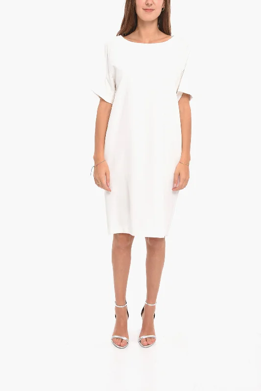 Altea Solid Colored ANITA Dress with Short Sleeves empire Waist empire