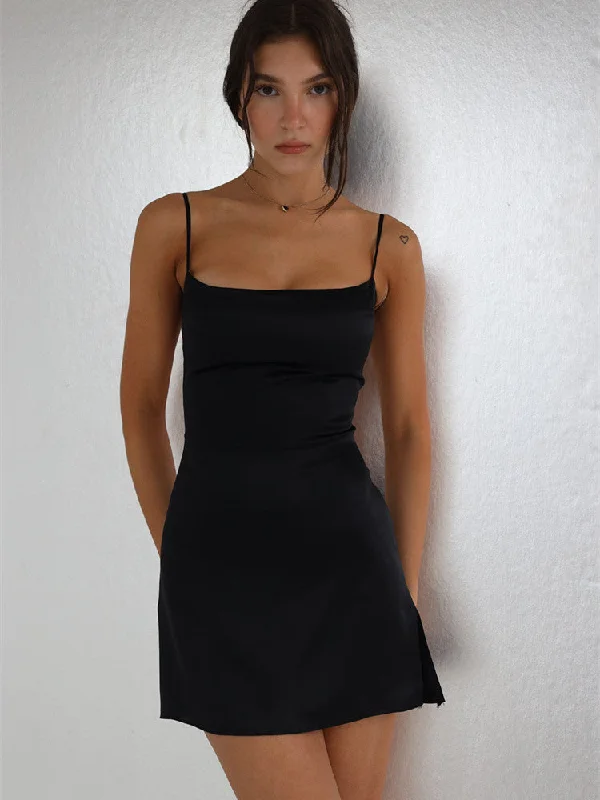 BerriesJam - Cutout Strapless Backless Sling A-Line Party Dress Tunics Fashionable trendy BerriesJam - Cutout Strapless Backless Sling A-Line Party Dress Tunics Fashionable trendy
