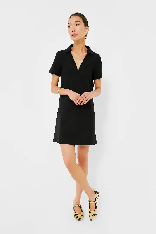 Noir Ponte Wright Polo Dress Tunics Top rated
