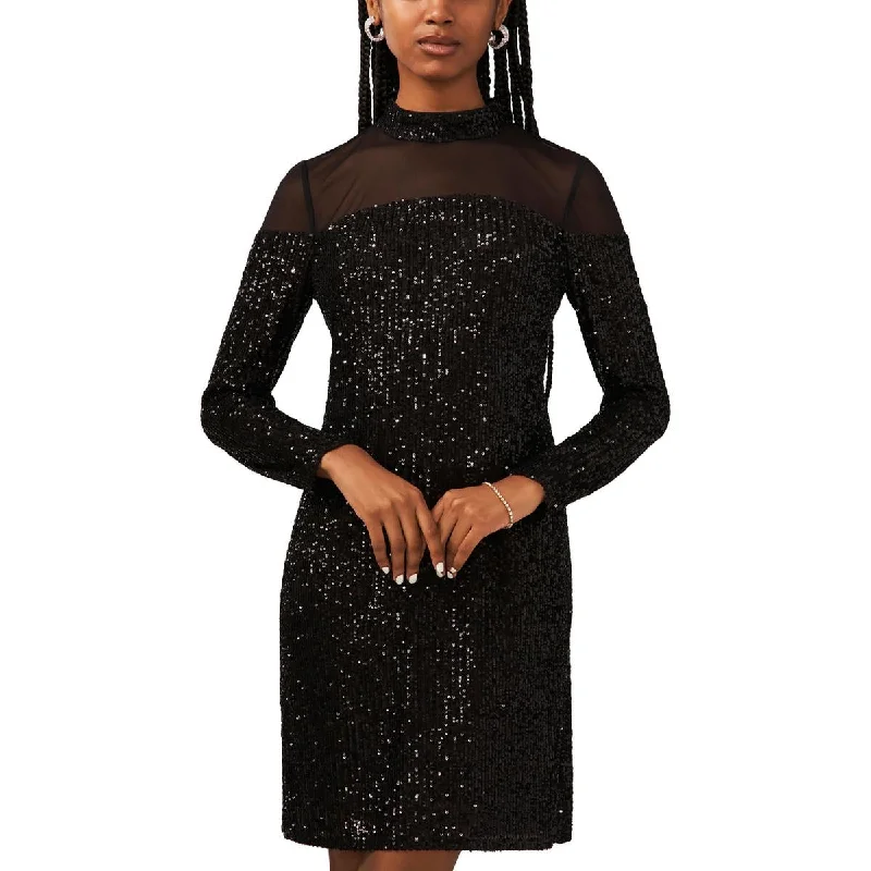 MSK Womens Mesh Above Knee Cocktail And Party Dress Tunics Luxurious high-end