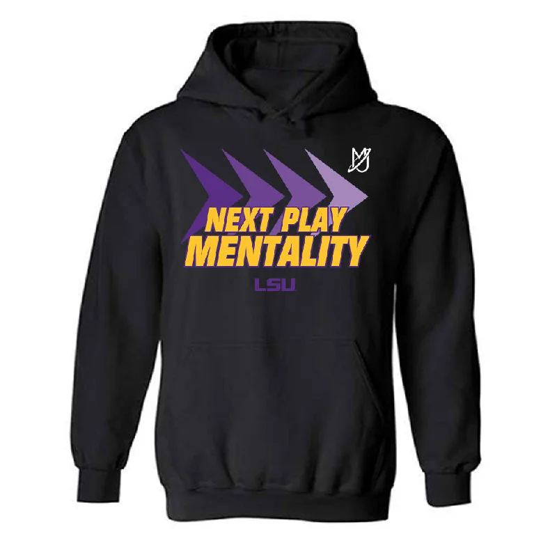 LSU - NCAA Women's Basketball : Mjracle Sheppard - Classic Shersey Hooded Sweatshirt Hoodie with Batwing Sleeves Loose Dramatic