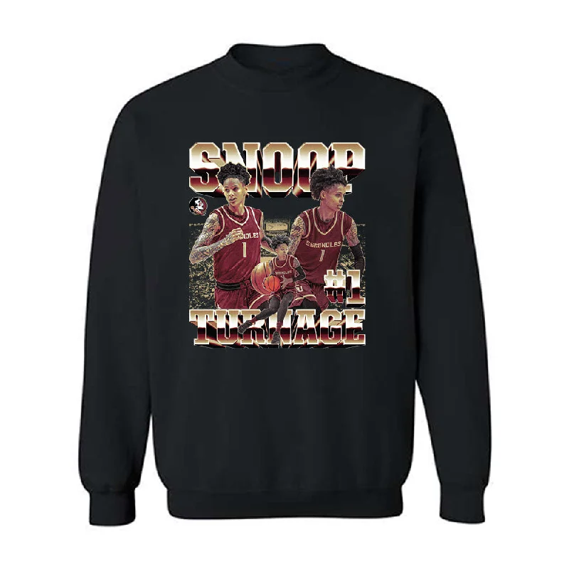 FSU - NCAA Women's Basketball : Brianna Turnage - Player Collage Crewneck Sweatshirt Hoodie with V-Neck Classic Versatile