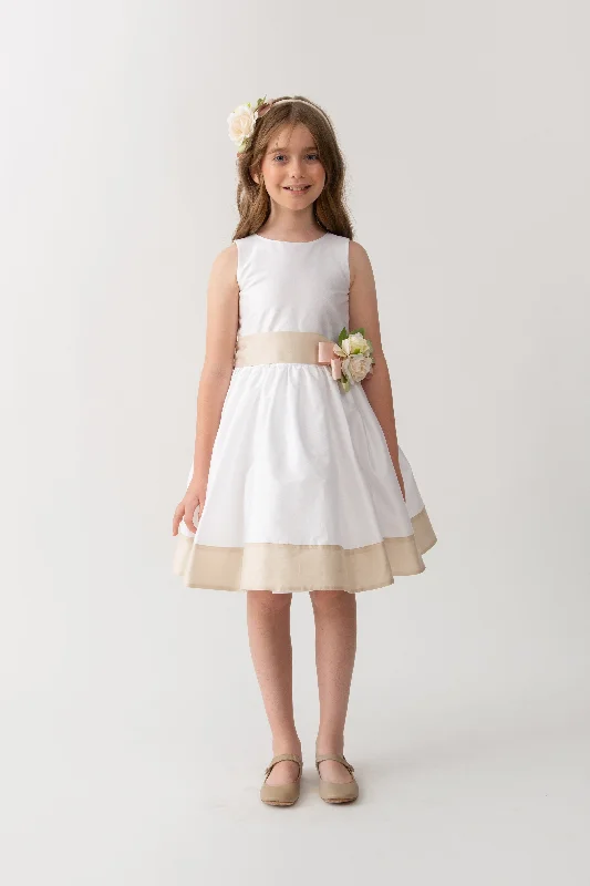PCL Vella White w/Beige Party Dress Tunics Top rated