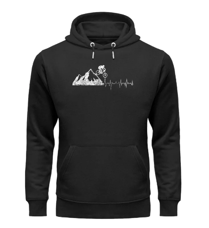 Herzschlag Bergbiker - Unisex Premium Organic Hoodie Hoodie with Embroidery Detailed Premium Herzschlag Bergbiker - Unisex Premium Organic Hoodie Hoodie with Embroidery Detailed Premium