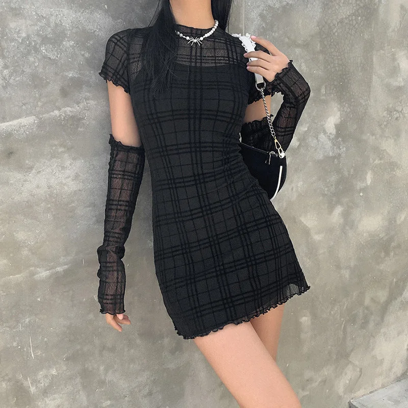 Mini dress Waist retractions LL-260 Casual Button-Up Mini Dress