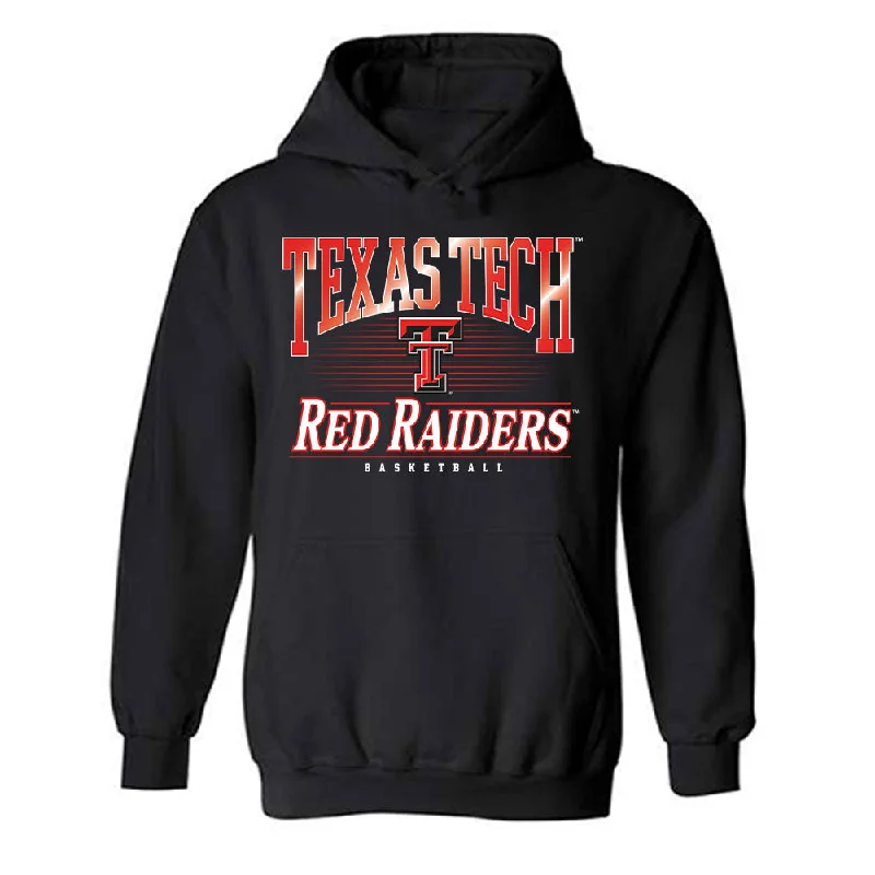 Texas Tech - NCAA Women's Basketball : Adlee Blacklock - Classic Shersey Hooded Sweatshirt Hoodie with Frayed Bohemian Relaxed Texas Tech - NCAA Women's Basketball : Adlee Blacklock - Classic Shersey Hooded Sweatshirt Hoodie with Frayed Bohemian Relaxed