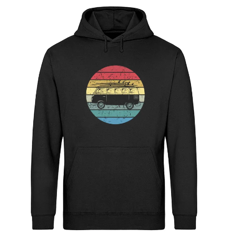 Camping Vintage - Unisex Organic Hoodie Hoodie with Ribbed Neckline Snug Warm