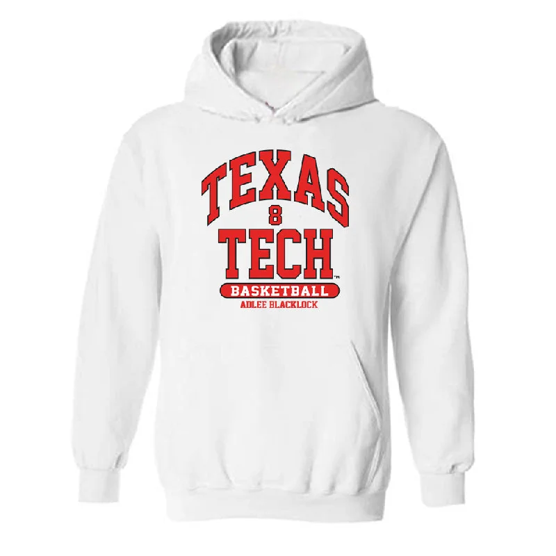 Texas Tech - NCAA Women's Basketball : Adlee Blacklock - Classic Fashion Shersey Hooded Sweatshirt Hoodie with Batwing Sleeves Loose Dramatic Texas Tech - NCAA Women's Basketball : Adlee Blacklock - Classic Fashion Shersey Hooded Sweatshirt Hoodie with Batwing Sleeves Loose Dramatic