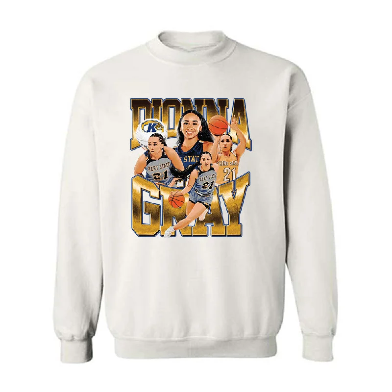 Kent State - NCAA Women's Basketball : Dionna Gray - Player Collage Crewneck Sweatshirt Hoodie with Hidden Zipper Minimalist Clean Kent State - NCAA Women's Basketball : Dionna Gray - Player Collage Crewneck Sweatshirt Hoodie with Hidden Zipper Minimalist Clean