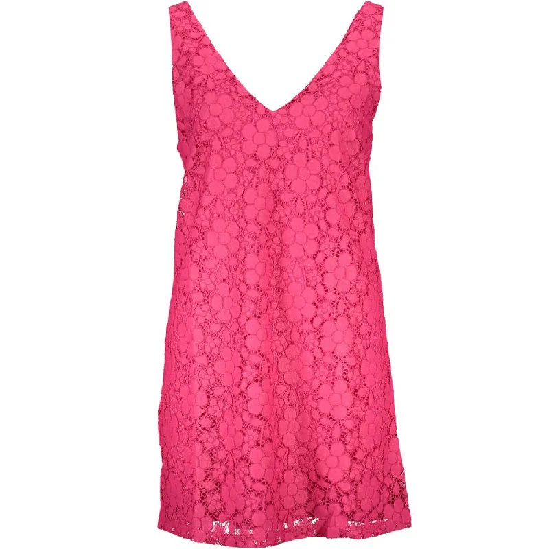 Desigual Pink Viscose Women's Dress A-Line Day Work
