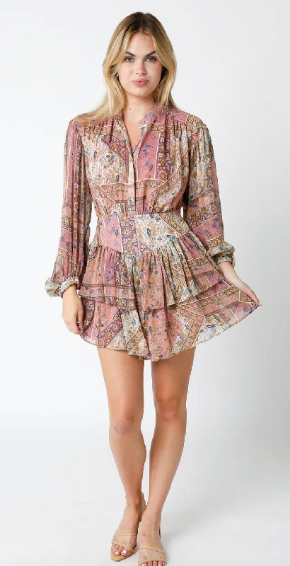 Faith Mini Dress Fashionable Boho-Chic Mini Dress