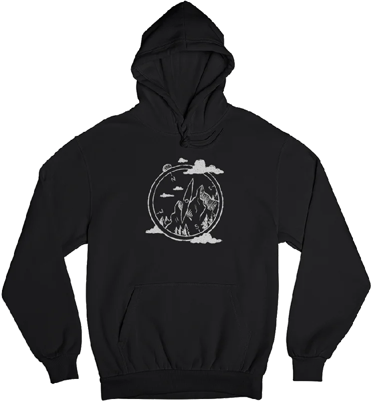 Bergnomade - Unisex Organic Hoodie Hoodie with Rolled Sleeves Casual Relaxed