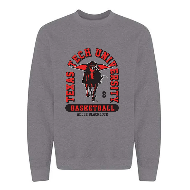 Texas Tech - NCAA Women's Basketball : Adlee Blacklock - Classic Fashion Shersey Crewneck Sweatshirt Hoodie with Slim Fit Tailored Modern Texas Tech - NCAA Women's Basketball : Adlee Blacklock - Classic Fashion Shersey Crewneck Sweatshirt Hoodie with Slim Fit Tailored Modern