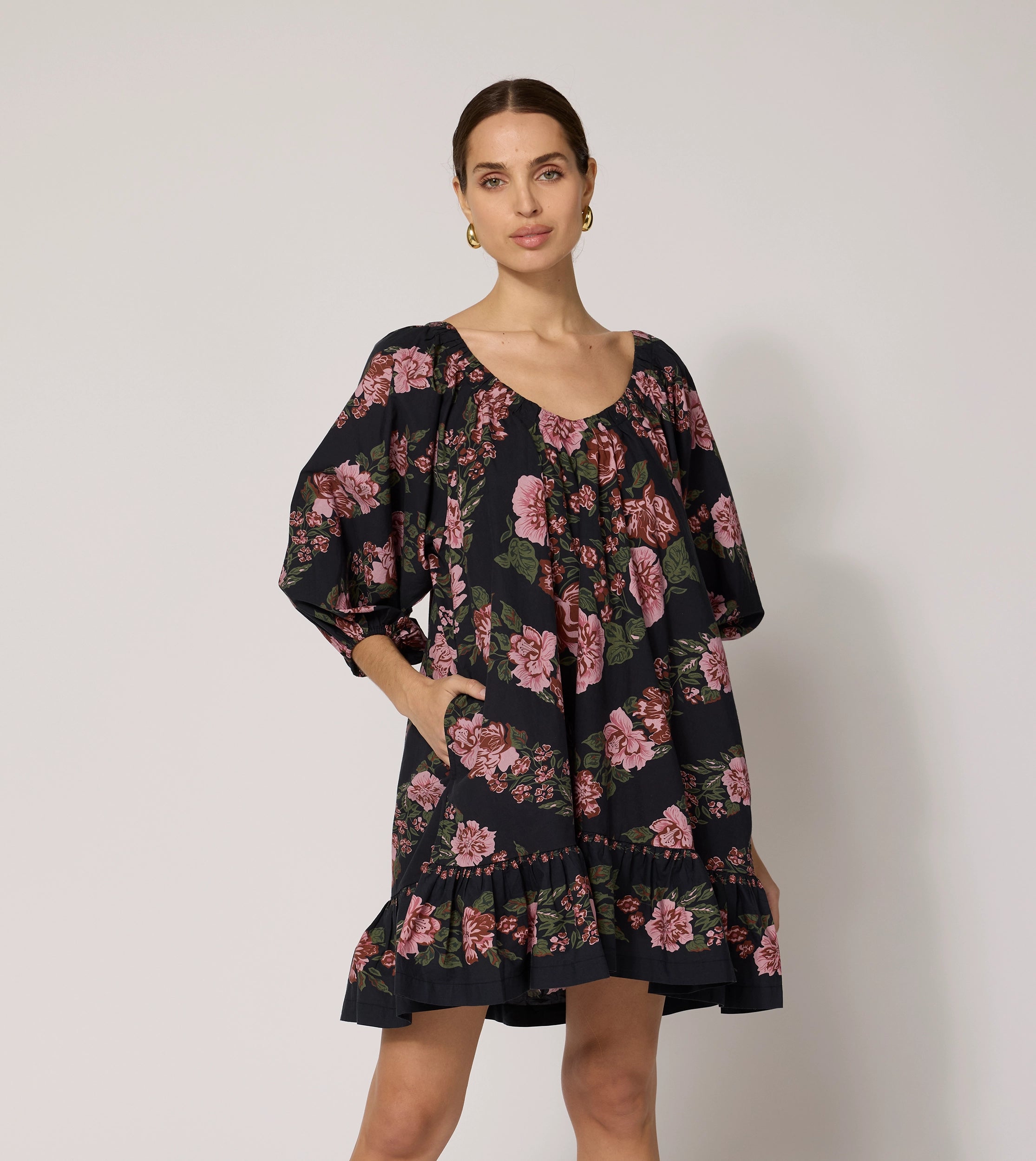 Haley Mini Dress | Juliet Comfortable Polka Dot Mini Dress
