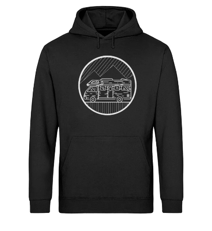 Wohnmobil - Unisex Organic Hoodie Hoodie with Turtle Neck Cozy Winter
