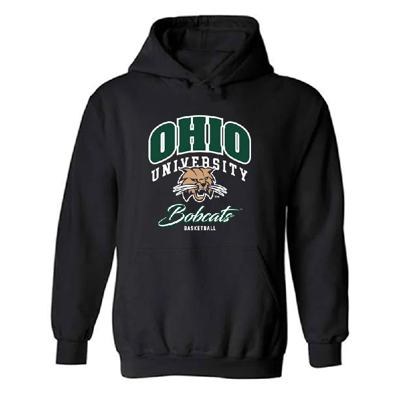Ohio - NCAA Women's Basketball : bailey tabeling - Generic Shersey Hooded Sweatshirt Hoodie with Hem Frayed Vintage Worn
