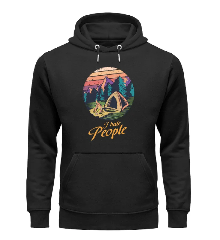 I hate People - Unisex Premium Organic Hoodie Hoodie with Pocket Utility Practical