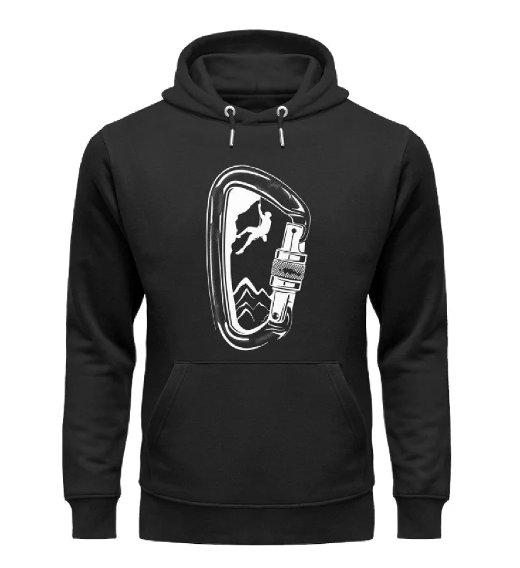 Bergsteigen im Karabiner - Unisex Premium Organic Hoodie Hoodie with Front Slit Layering Stylish Bergsteigen im Karabiner - Unisex Premium Organic Hoodie Hoodie with Front Slit Layering Stylish