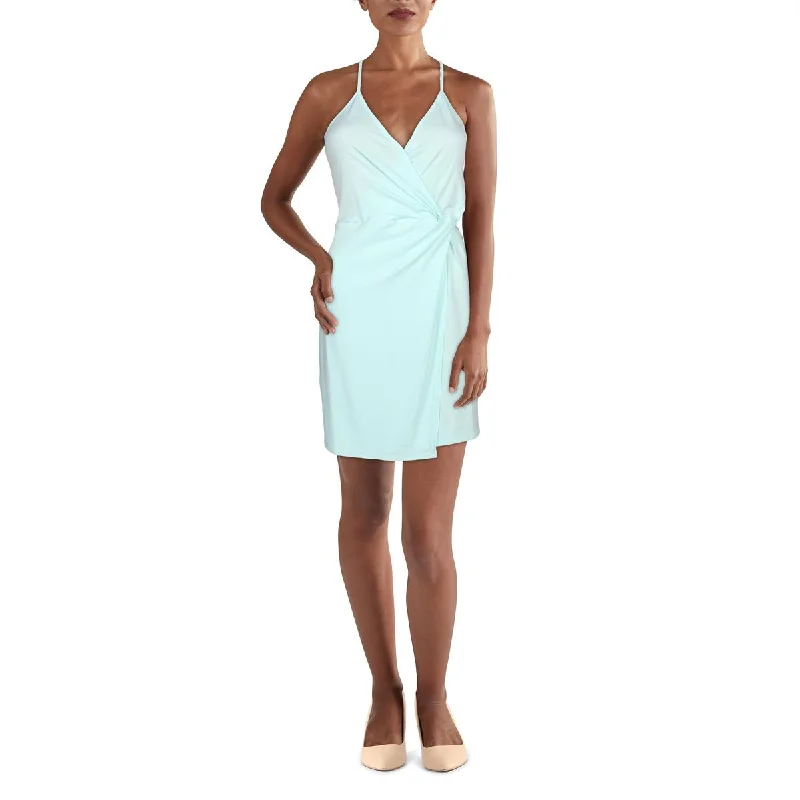 Womens Faux Wrap Short Cocktail and Party Dress Tunics Top rated