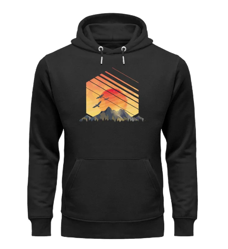 Sonnenaufgang Alpen - Unisex Premium Organic Hoodie Hoodie with Side Slits Relaxed Casual Sonnenaufgang Alpen - Unisex Premium Organic Hoodie Hoodie with Side Slits Relaxed Casual
