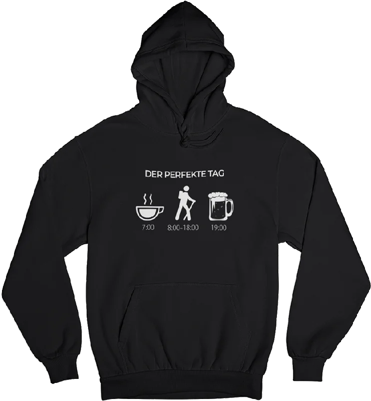 Der perfekte Tag - Unisex Organic Hoodie Hoodie with High Neck Warm Protective