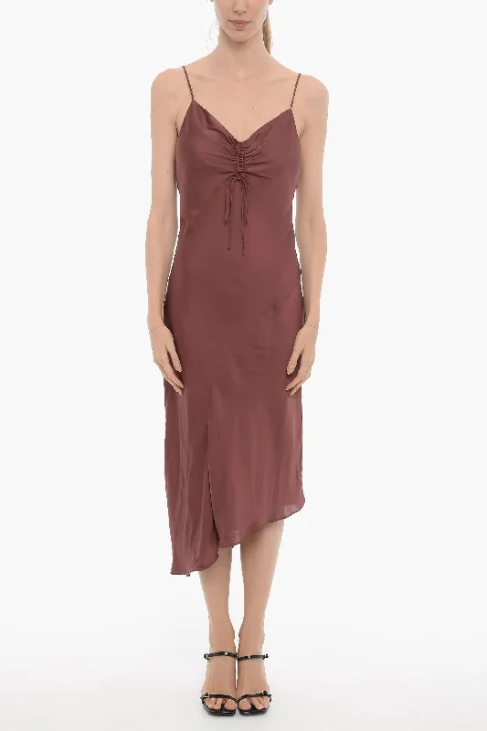 AllSaints Asymmetrical ALEXIA Dress with Gathering at the Bust Tunics Trendy modern
