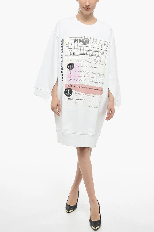 Maison Margiela MM6 OVERSIZED FIT Jersey Dress with Print S Standard size Tunics Fashionable chic Maison Margiela MM6 OVERSIZED FIT Jersey Dress with Print S Standard size Tunics Fashionable chic