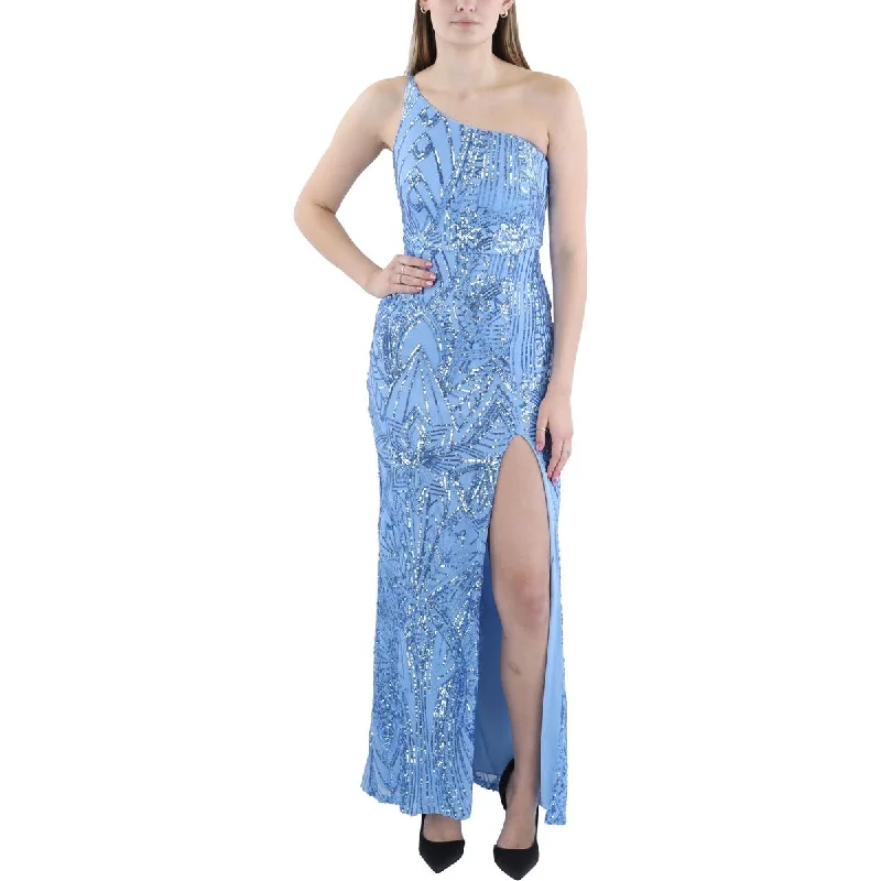 Juniors Womens Full Length Sequined Evening Dress Tunics Exclusive limited