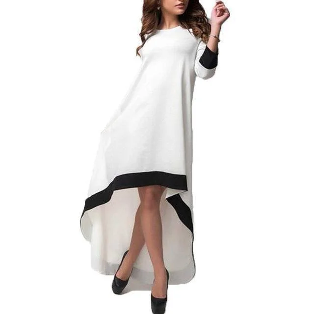 Plus Size - Long Maxi Asymmetrical Dress (US 8-24W) Tunics Practical durable