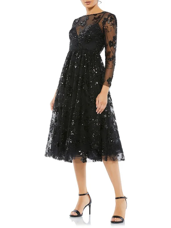 Womens Sequin Beaded Cocktail and Party Dress Tunics Travel practical