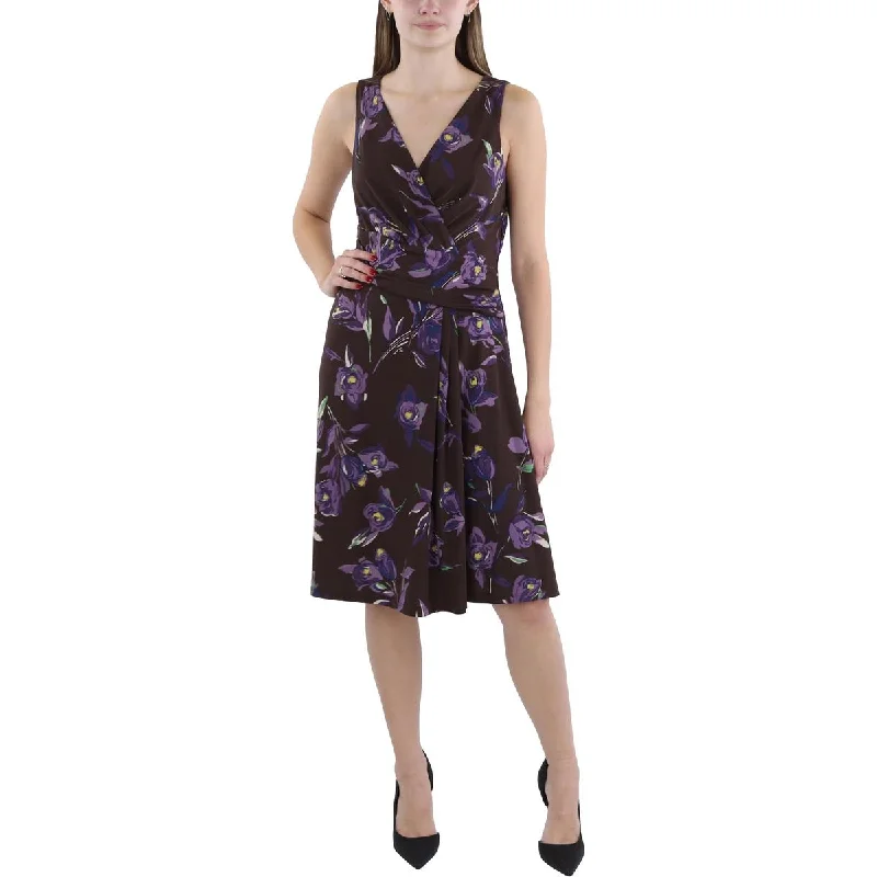Womens Pleated Midi Cocktail And Party Dress Tunics Travel practical