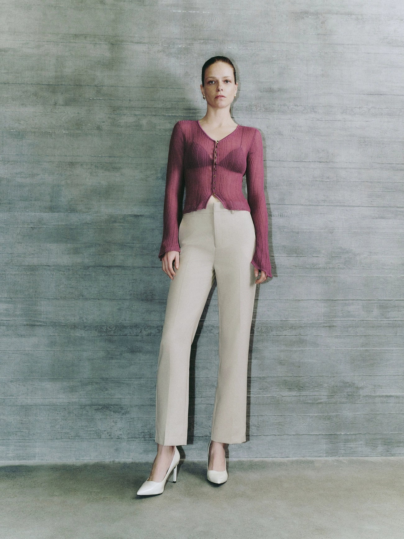 Woven Long Straight Pants Casual Drawstring Pants