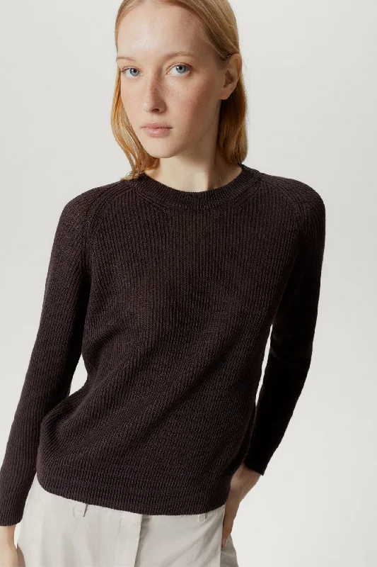 The Linen Cotton Raglan Sweater Boxy Sweater Fitted Sweater A-Line
