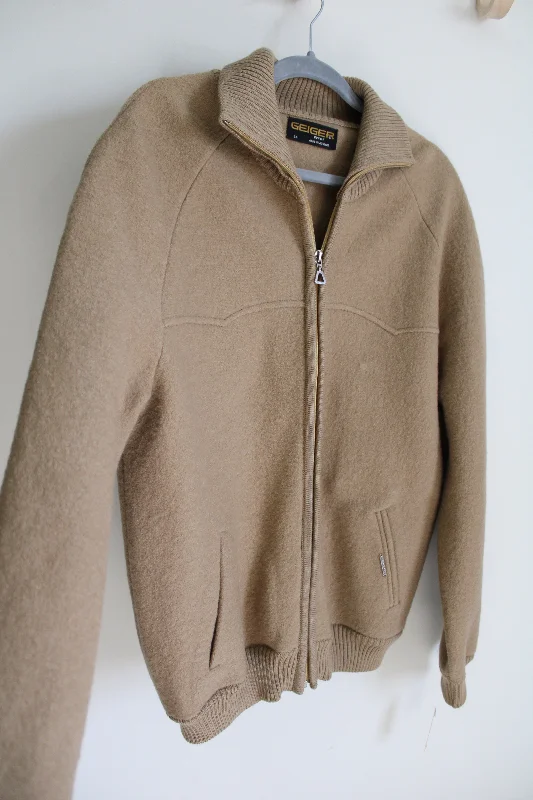 NEW Geiger Tyrol Tan Wool Jacket | 54 Quilted Jacket Puffer Jacket Insulated Jacket