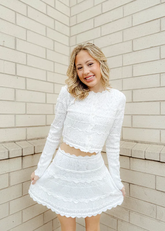 Marcie Lace Skirt Set spandex blend skirt