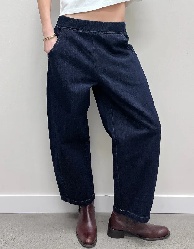 Arc Pants in Raw Denim Elegant Wool Trousers