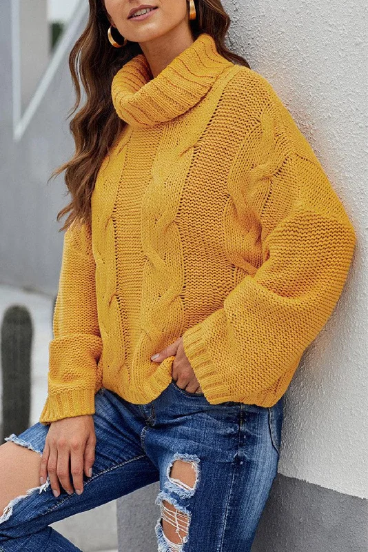 Green and Black Turtleneck Knit Sweater Graphic Sweater Embroidered Appliqued