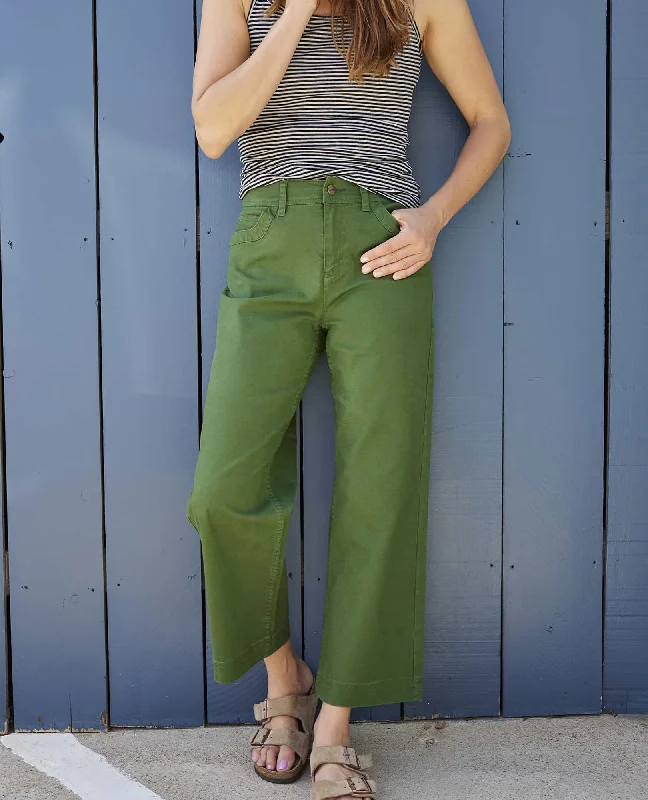 Earthworks Wide Leg Pant Classic Straight-Leg Pants