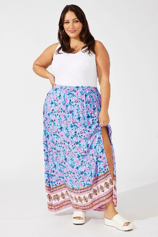 Multi Boho Boho Maxi Skirt velvet skirt luxurious