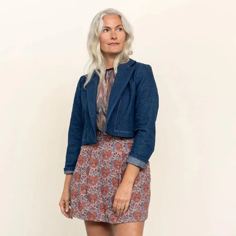 Friday Pattern Company - Bernadette Skirt - Paper Sewing Pattern denim skirt trendy